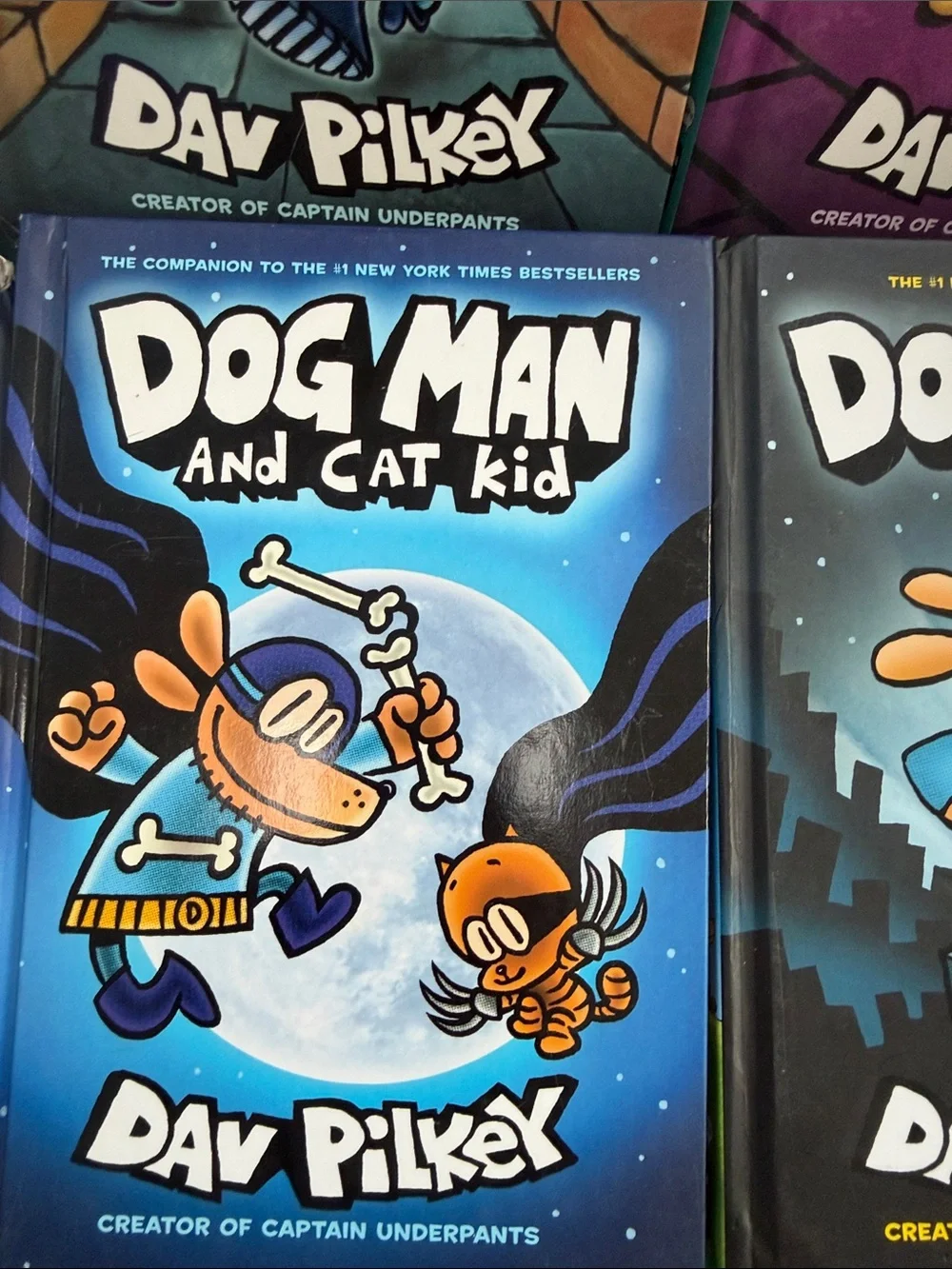 Dog Man Book Bundle by - Blue & Teal Covers